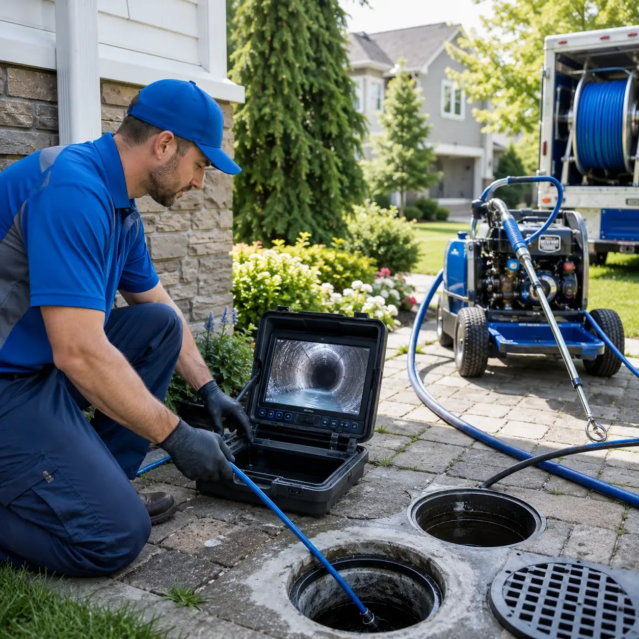 Outdoor drain cleaning professionals serving Bannock, OH